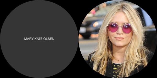 Кейт Олсен носит круглые очки