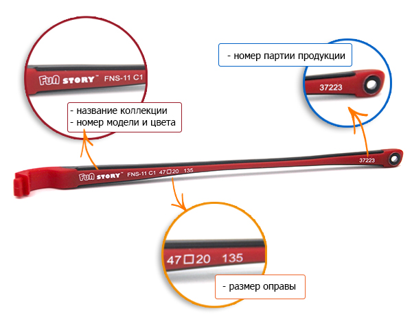 Внутренняя сторона правого заушника Fun-Story