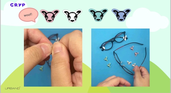Стопперы (ограничители) для детских очков Eyelet Gryp (Франция).