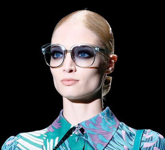 Солнцезащитные очки Gucci 2013, полупрозрачный пластик